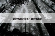 环艺考研择校宝典？ 环艺考研班？
