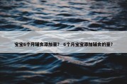 宝宝6个月辅食添加量？ 6个月宝宝添加辅食的量？