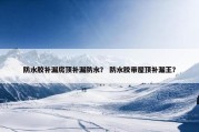 防水胶补漏房顶补漏防水？ 防水胶带屋顶补漏王？