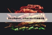 怎办公共单车卡，公共自行车ic卡在哪里办理