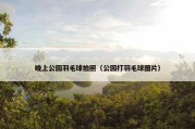 晚上公园羽毛球拍照（公园打羽毛球图片）