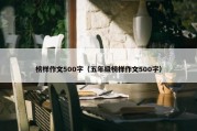 榜样作文500字（五年级榜样作文500字）