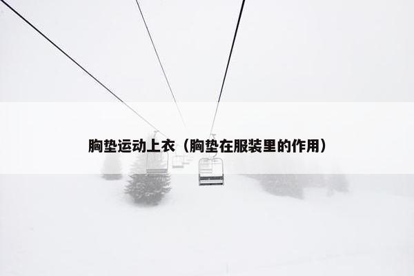 胸垫运动上衣(胸垫在服装里的作用) 胸垫运动上衣(胸垫在服装里的作用)