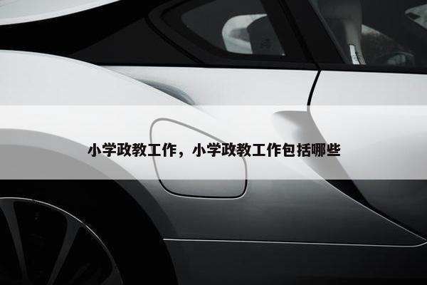 小学政教工作，小学政教工作包括哪些