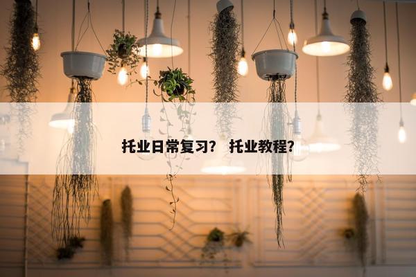 托业日常复习？ 托业教程？