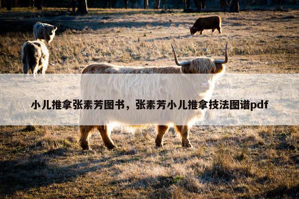 小儿推拿张素芳图书，张素芳小儿推拿技法图谱pdf