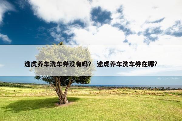 途虎养车洗车券没有吗？ 途虎养车洗车券在哪？