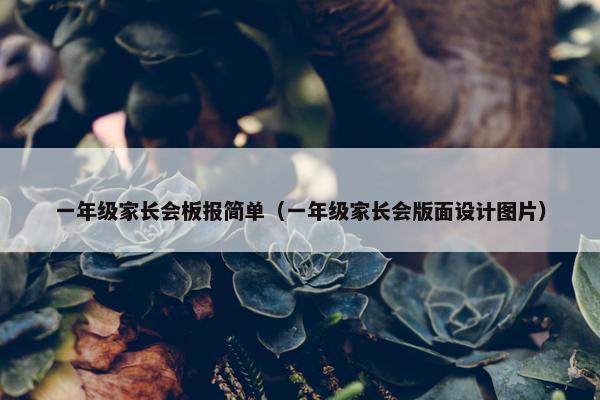 一年级家长会板报简单（一年级家长会版面设计图片）