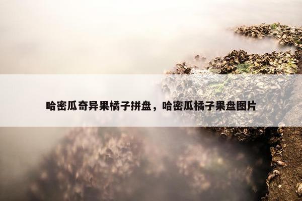 哈密瓜奇异果橘子拼盘，哈密瓜橘子果盘图片