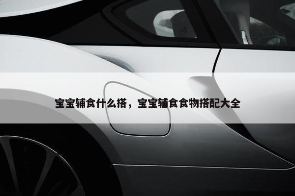 宝宝辅食什么搭，宝宝辅食食物搭配大全
