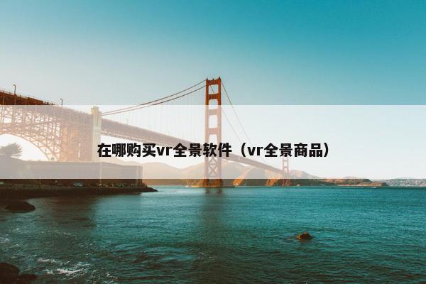 在哪购买vr全景软件（vr全景商品）