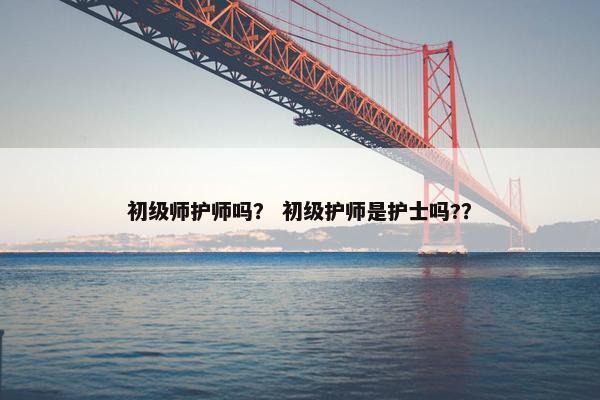 初级师护师吗？ 初级护师是护士吗?？
