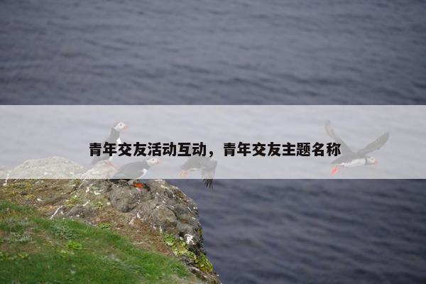 青年交友活动互动，青年交友主题名称