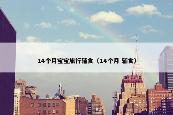 14个月宝宝旅行辅食（14个月 辅食）
