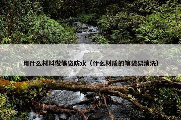 用什么材料做笔袋防水（什么材质的笔袋易清洗）