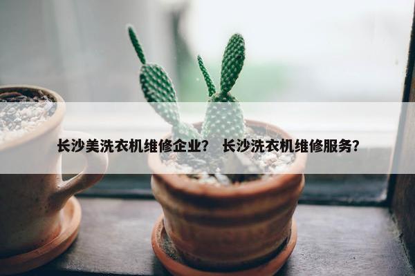 长沙美洗衣机维修企业？ 长沙洗衣机维修服务？