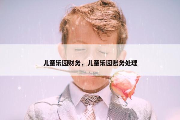 儿童乐园财务，儿童乐园账务处理