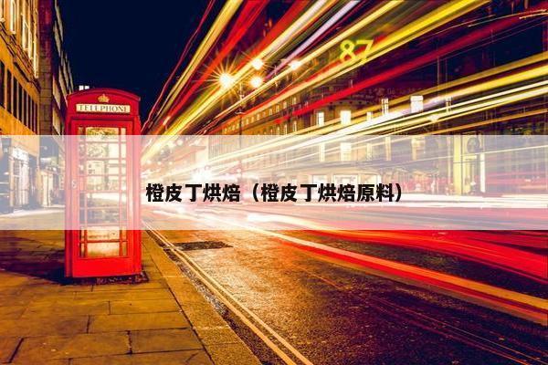 橙皮丁烘焙（橙皮丁烘焙原料）