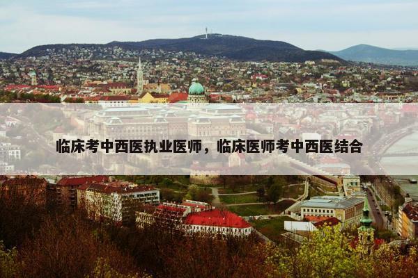临床考中西医执业医师，临床医师考中西医结合