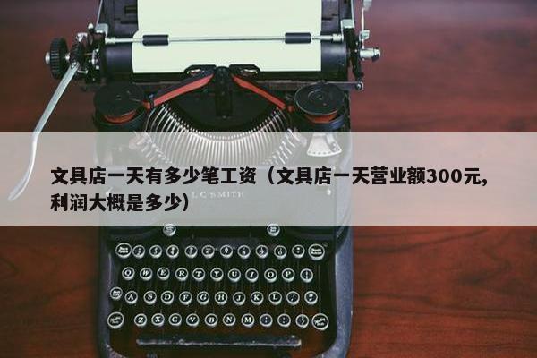 文具店一天有多少笔工资（文具店一天营业额300元,利润大概是多少）