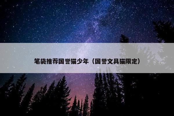 笔袋推荐国誉猫少年（国誉文具猫限定）
