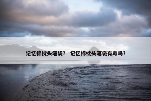 记忆棉枕头笔袋？ 记忆棉枕头笔袋有毒吗？