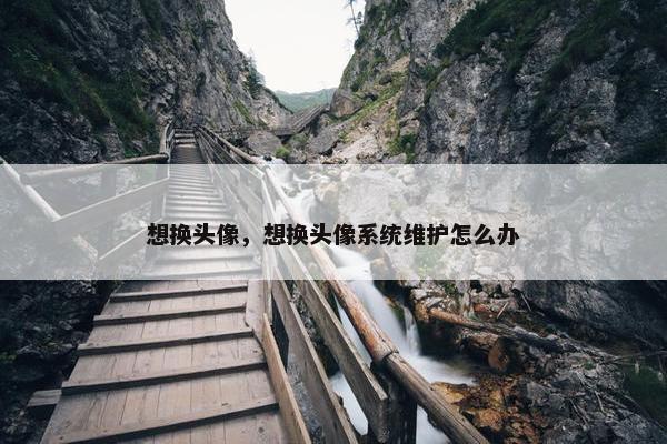 想换头像，想换头像系统维护怎么办