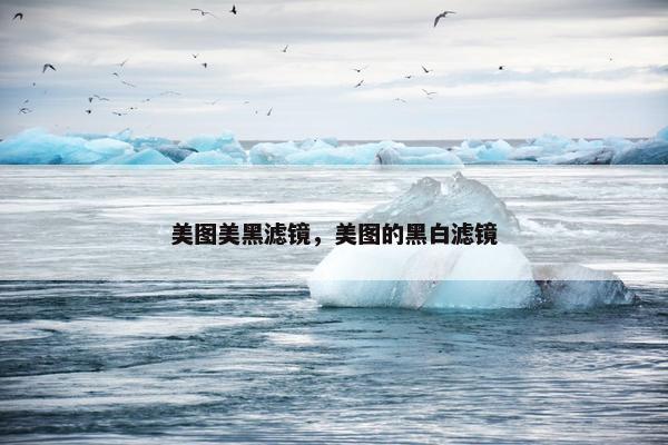 美图美黑滤镜，美图的黑白滤镜