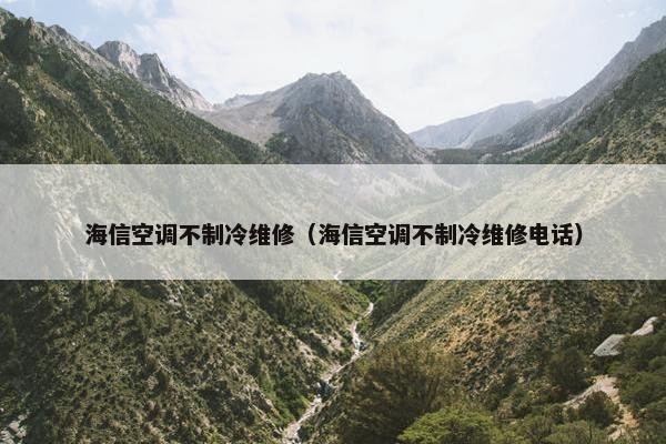 海信空调不制冷维修（海信空调不制冷维修电话）