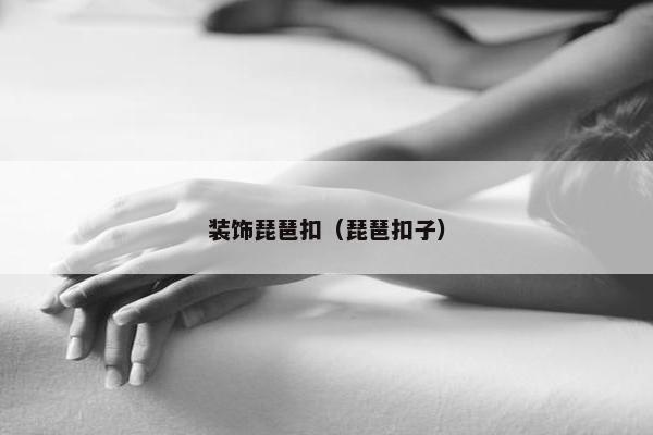 装饰琵琶扣（琵琶扣子）