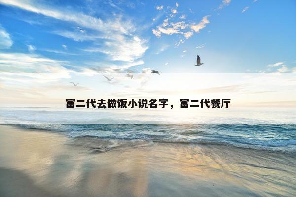 富二代去做饭小说名字，富二代餐厅