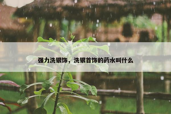 强力洗银饰，洗银首饰的药水叫什么