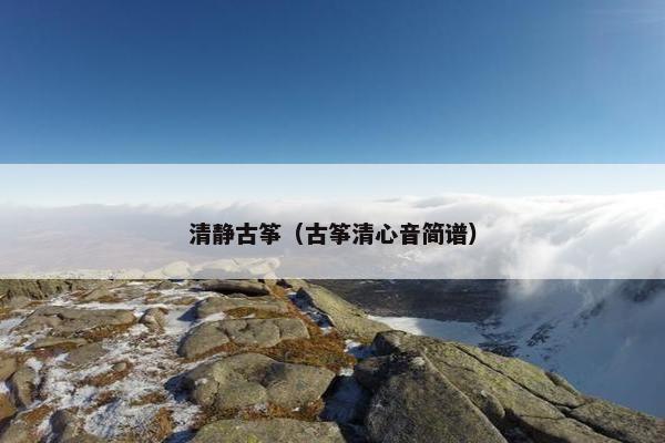 清静古筝（古筝清心音简谱）